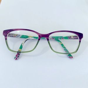 Two Tined Designer Frames Purple and Green by Vera Bradley